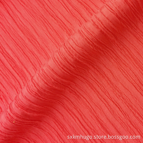 Textile fabric Crinkled Chiffon Moss Crepe Fabric